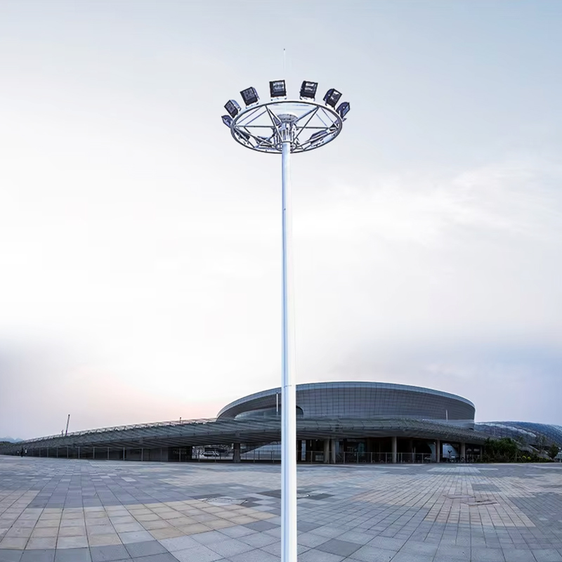Testreszabható Dodecagon húsz oldalú magas árboc oszlopok az autópálya stadionhoz